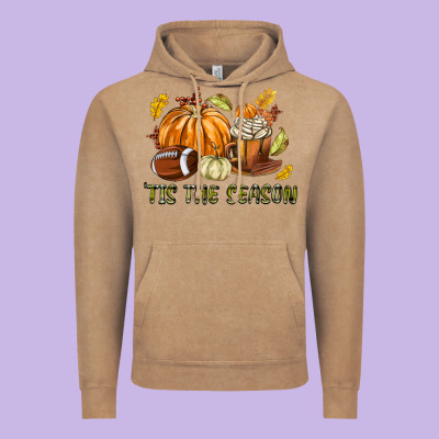 Tis The Season Fall Vintage Hoodie Designed By Texasbilliewilder