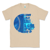 Mushroom I Know I Play Like A Girl Try To Keep Up Softball Classic Tee - Bettercallsaul