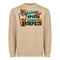 Whatever Spice Your Pumpkin Coffee Cup Heavyweight Sweatshirt | Teevron