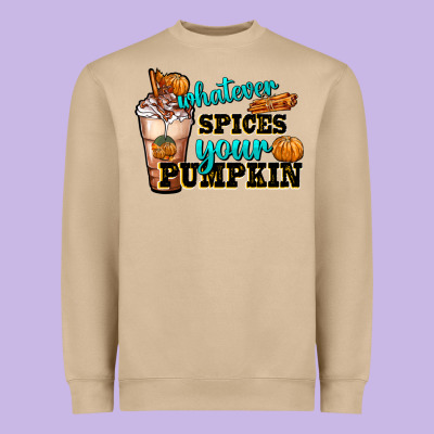 Whatever Spice Your Pumpkin Coffee Cup Heavyweight Sweatshirt Designed By Fadigitalartstudio