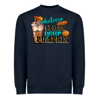 Navy whatever spice your pumpkin coffee cup Heavyweight Sweatshirt - FaDigitalArtStudio