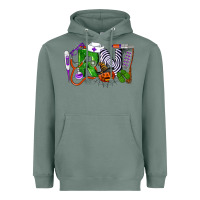 Sage Halloween RN Registered Nurse Heavyweight Hoodie - LillyAllenDesigns