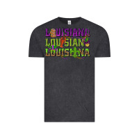 Vintage Black Louisiana Mardi Gras Vintage Tee - NancyCooperArtShop