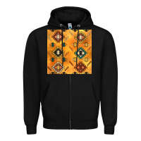 Black native american aztec seamless pattern 4 Zipper Hoodie - BundleAndBundleShop