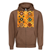 Chestnut native american aztec seamless pattern 4 Zipper Hoodie - BundleAndBundleShop