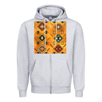 Heather Grey native american aztec seamless pattern 4 Zipper Hoodie - BundleAndBundleShop