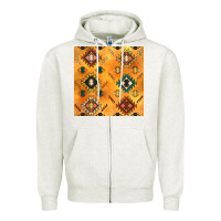 Oatmeal Heather native american aztec seamless pattern 4 Zipper Hoodie - BundleAndBundleShop