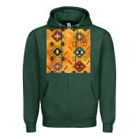 Sports Green native american aztec seamless pattern 4 Zipper Hoodie - BundleAndBundleShop