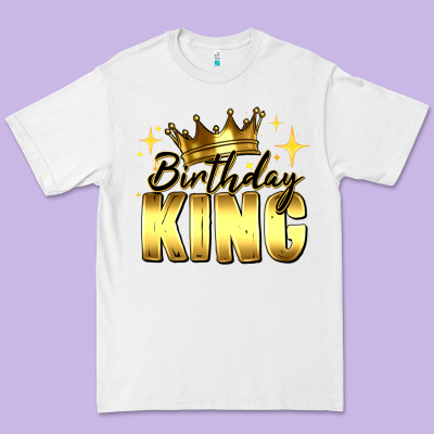 Birthday King Premium Tee Designed By Ranaportraitstore