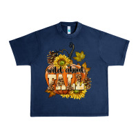 Navy Wild About Fall Urban Heavy Tee - texasbilliewilder