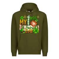 Army Green my 1'st st patrick's day Premium Hoodie - FaDigitalArtStudio