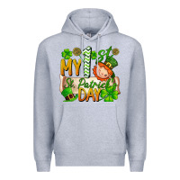 Heather Grey my 1'st st patrick's day Premium Hoodie - FaDigitalArtStudio