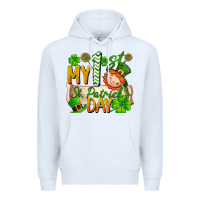 White my 1'st st patrick's day Premium Hoodie - FaDigitalArtStudio