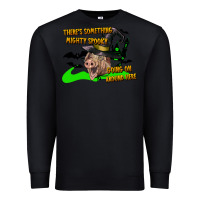Black there's something mighty going on around here pig Premium Sweatshirt - LillyAllenDesigns