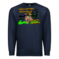 Navy there's something mighty going on around here pig Premium Sweatshirt - LillyAllenDesigns