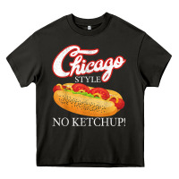 Asphalt chicago hot dog summer style 4th of july no ketchu Heavy Core Tee - tuanDangUi