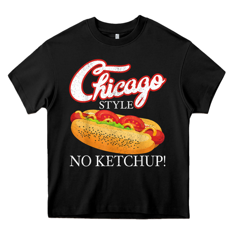 Chicago Hot Dog Summer Style 4th Of July No Ketchu Heavy Core Tee by tuanDangUi | Teevron