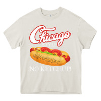Cream chicago hot dog summer style 4th of july no ketchu Heavy Core Tee - tuanDangUi