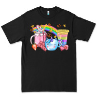 Black Unicorn Coffee Cup With Star Bbs Premium Tee - BundleAndBundleShop