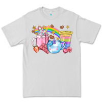 Dove Grey Unicorn Coffee Cup With Star Bbs Premium Tee - BundleAndBundleShop