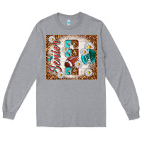 Heather Grey senior 2023 football Long Sleeve Tee - TumblerDesignByShophia
