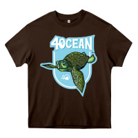 Chocolate Brown 4ocean 7 Heavy Core Tee - tuanDangUi