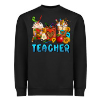Black Teacher Coffee Cups Heavyweight Sweatshirt - FaDigitalArtStudio