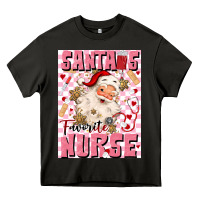 Asphalt santas favorite nurse Heavy Core Tee - MaliasSmallBusiness