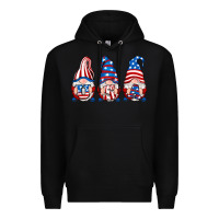 Black usa fourth of july gnomes Premium Hoodie - RanaPortraitStore