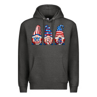 Charcoal Heather usa fourth of july gnomes Premium Hoodie - RanaPortraitStore
