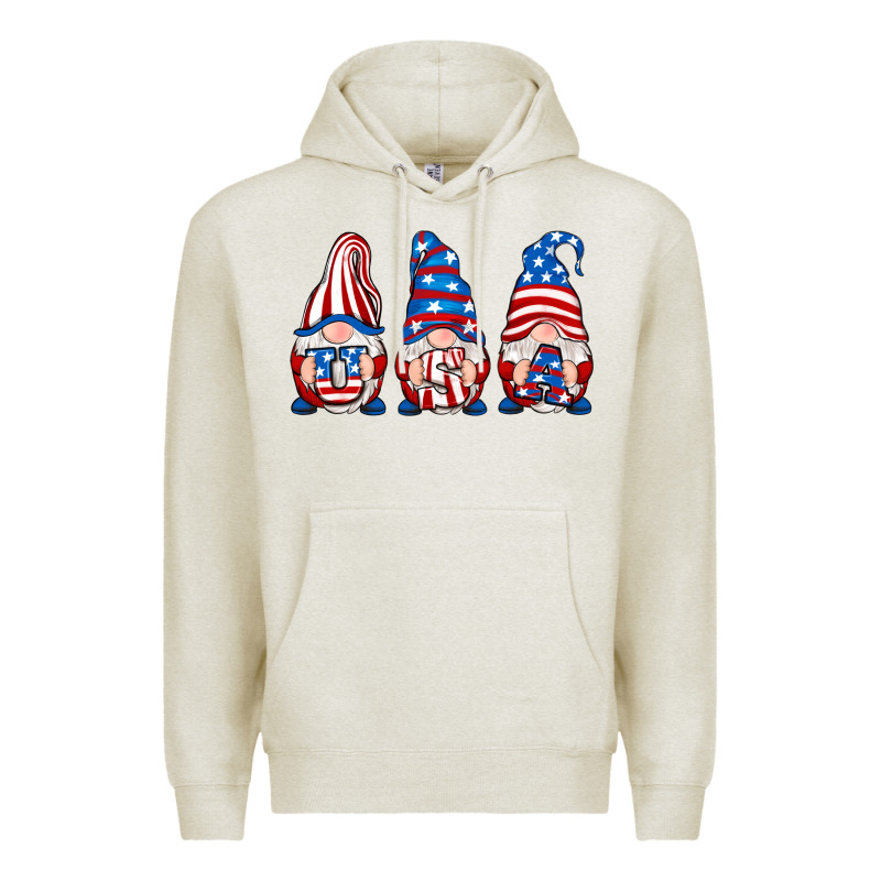 Usa Fourth Of July Gnomes Premium Hoodie by RanaPortraitStore | Teevron