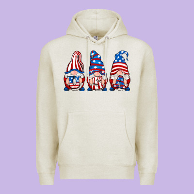 Usa Fourth Of July Gnomes Premium Hoodie Designed By Ranaportraitstore
