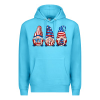 Ocean Blue usa fourth of july gnomes Premium Hoodie - RanaPortraitStore