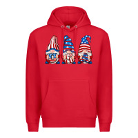 Red usa fourth of july gnomes Premium Hoodie - RanaPortraitStore