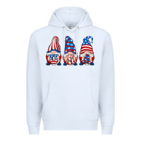 White usa fourth of july gnomes Premium Hoodie - RanaPortraitStore