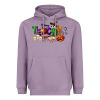 Lavender halloween teacher Heavyweight Hoodie - LillyAllenDesigns