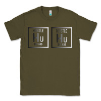 Army Green Hustle Harder Neon Classic Tee - Bettercallsaul