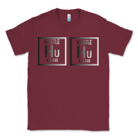 Burgundy Hustle Harder Neon Classic Tee - Bettercallsaul