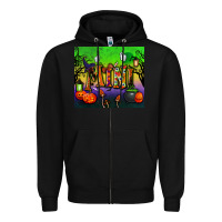 Black halloween mini tumbler Zipper Hoodie - BundleAndBundleShop
