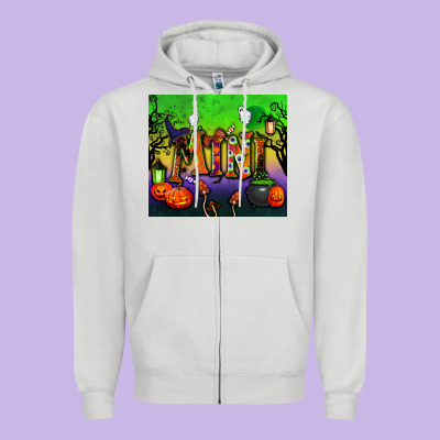Halloween Mini Tumbler Zipper Hoodie Designed By Bundleandbundleshop