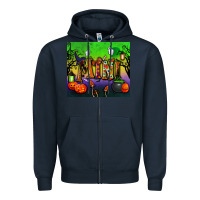 Navy halloween mini tumbler Zipper Hoodie - BundleAndBundleShop