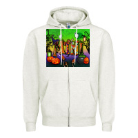 Oatmeal Heather halloween mini tumbler Zipper Hoodie - BundleAndBundleShop