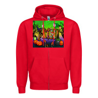 Red halloween mini tumbler Zipper Hoodie - BundleAndBundleShop