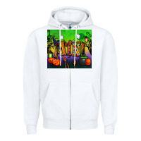 White halloween mini tumbler Zipper Hoodie - BundleAndBundleShop