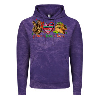 Cloud Purple Peace love tacos Vintage Hoodie - NancyCooperArtShop