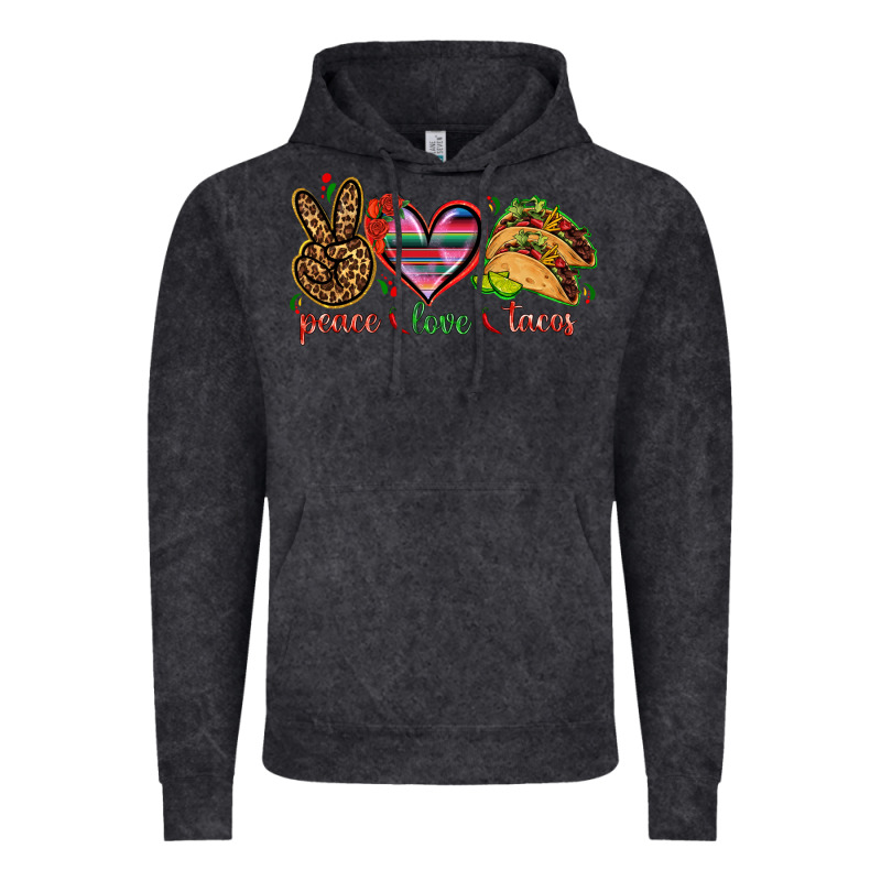 Peace Love Tacos Vintage Hoodie by NancyCooperArtShop | Teevron