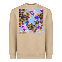 Mushroom stars and sunflowers seamless pattern Heavyweight Sweatshirt - FaDigitalArtStudio