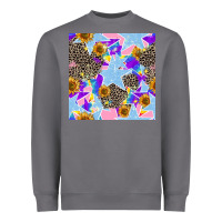 Storm stars and sunflowers seamless pattern Heavyweight Sweatshirt - FaDigitalArtStudio