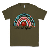 Army Green second grade rainbow Classic Tee - RanaPortraitStore