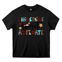 Black christmas spirit activate Heavy Core Tee - JahusDesignShop